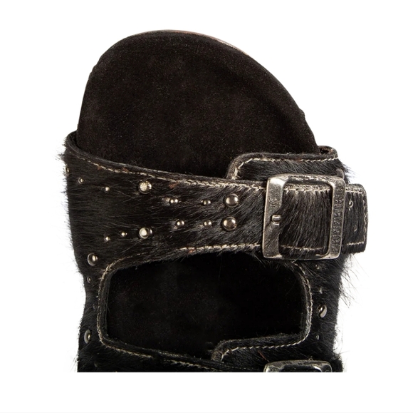 Freebird Asher Black Pony Sandals Size 8 - Picture 7 of 16